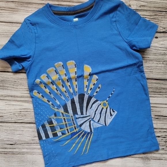 Tea Collection Puffer Fish T-Shirt NWOT - Picture 3 of 3